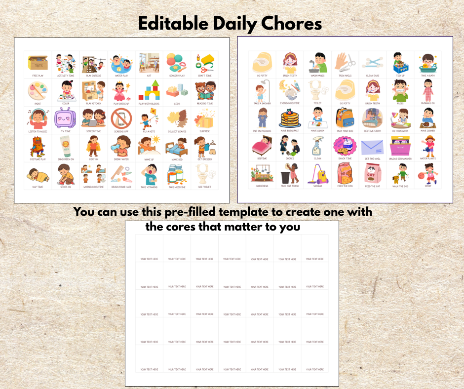 Printable dinosaur daily routine flip chart for Girls & Reward Chart